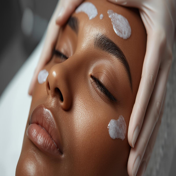 image of esthetician giving a facial